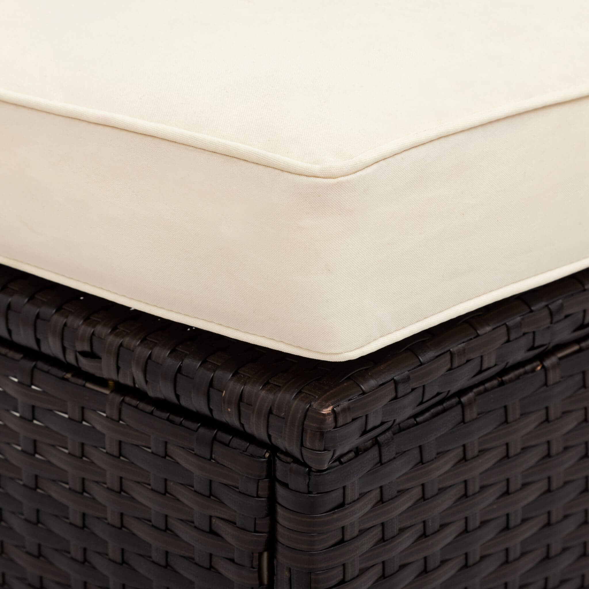 Alora 5-Piece Half-Moon Rattan Wicker Outdoor Sectional Sofa Set with Glass Table