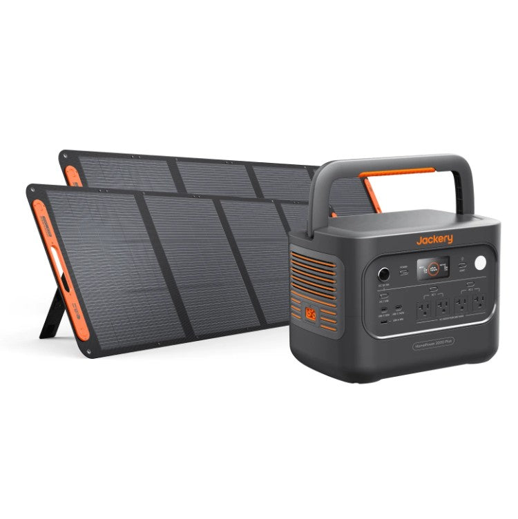 Jackery Solar Generator HomePower 2000 Plus v2 – 2048Wh Portable Power Station with 2 × SolarSaga 200W Panels