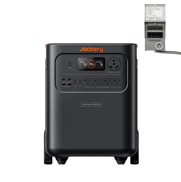 Jackery HomePower 3600 Plus with Manual Transfer Switch – Home Backup Power Solution