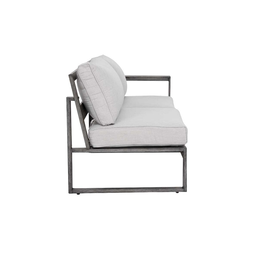 Walsh 4-Piece Aluminum Patio Sectional Sofa Set with Corner Seating & Coffee Table – Seats 5