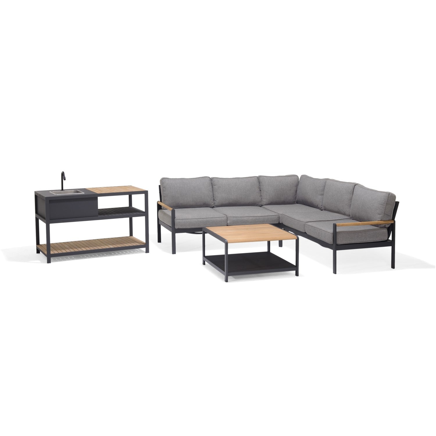 Amber Deluxe Kitchen Corner Set - 4pc