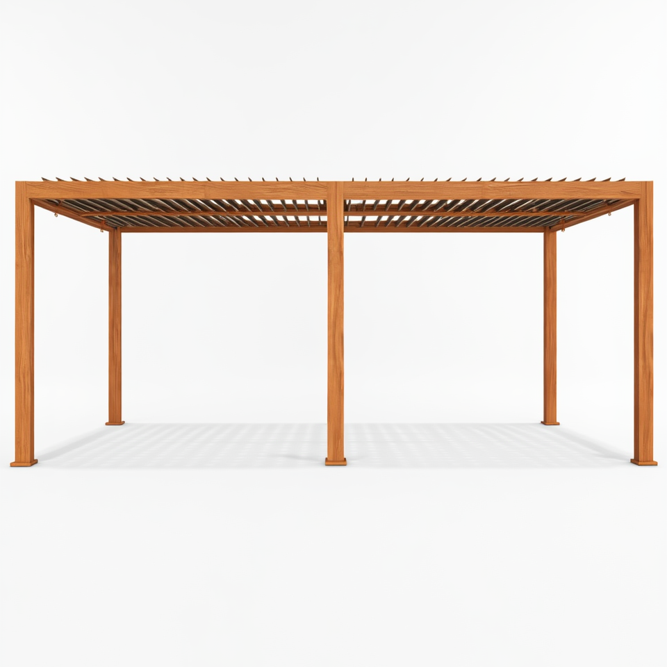 Alora 10 ft x 20 ft Aluminum Louvered Pergola with Integrated Drainage