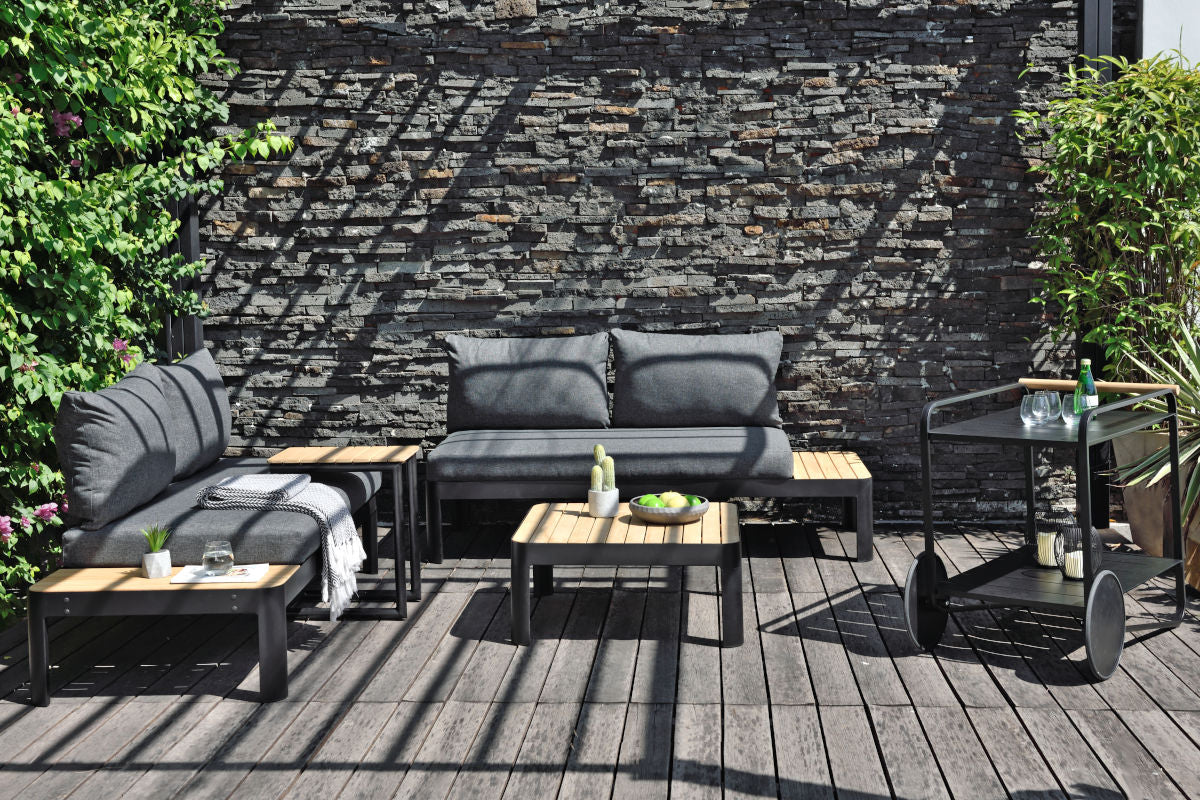Portals Dark 2-Seat Sofa