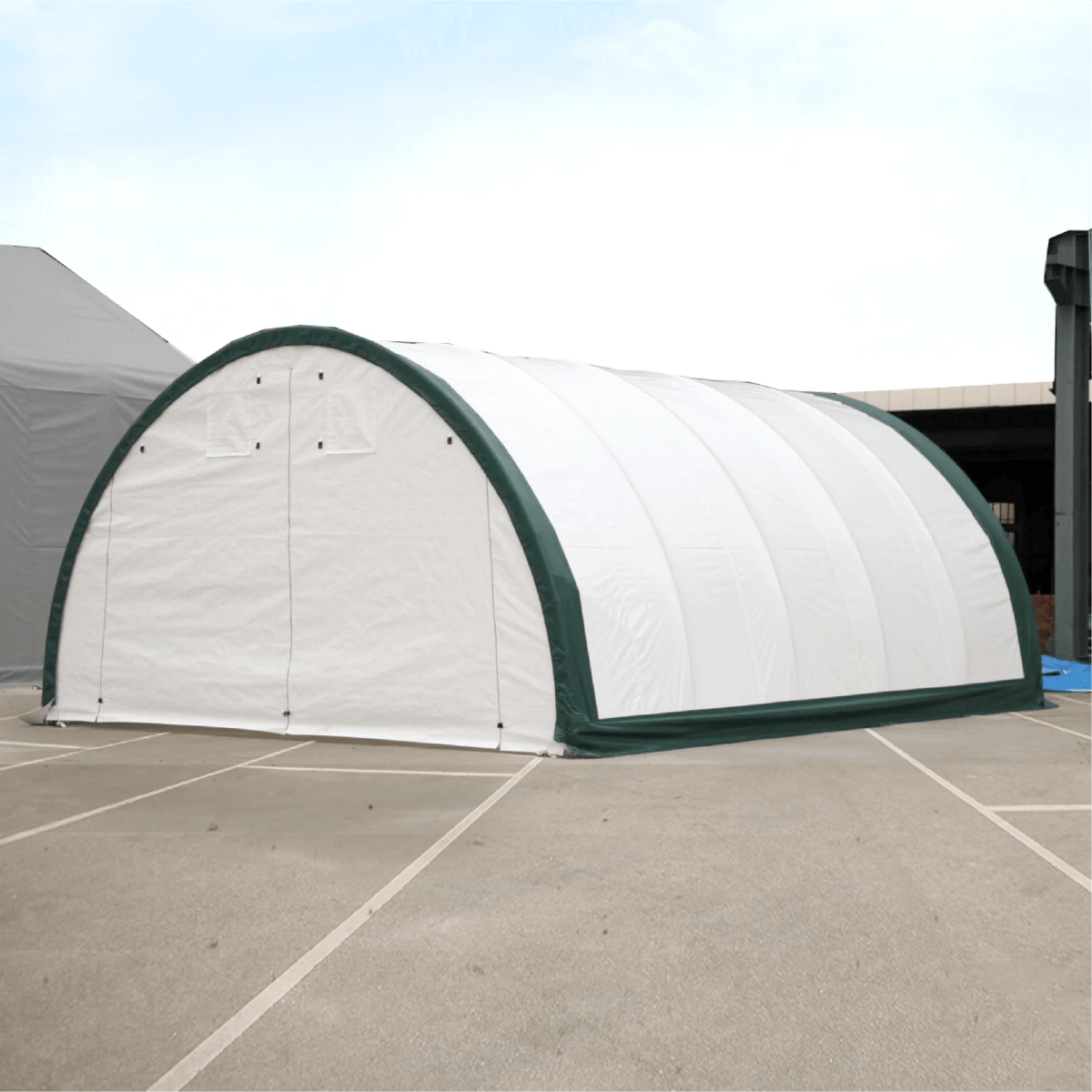 20 ft. x 30 ft. Single Truss Arch Storage Shelter with Galvanized Steel Frame
