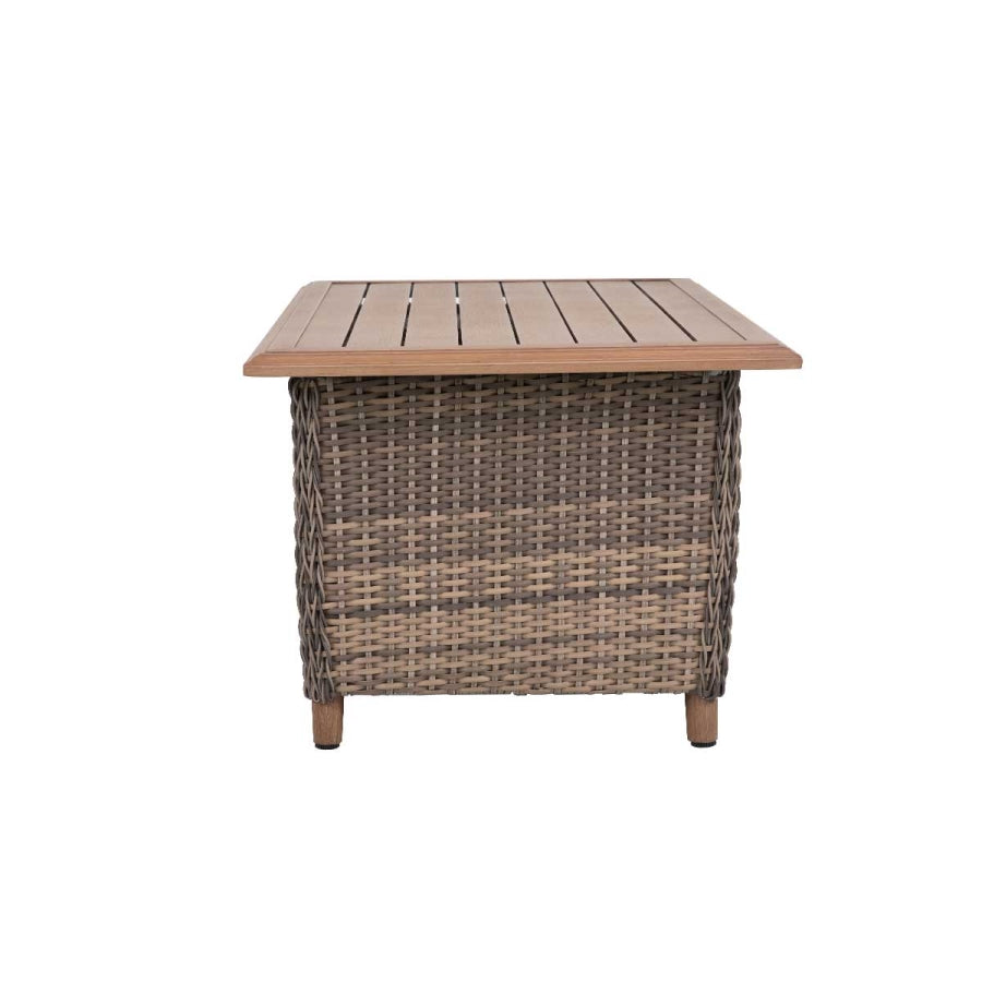 Mitchell 4-Piece Wicker Patio Set with Swivel Rocking Chair, Sofa & Sunbrella Cushions