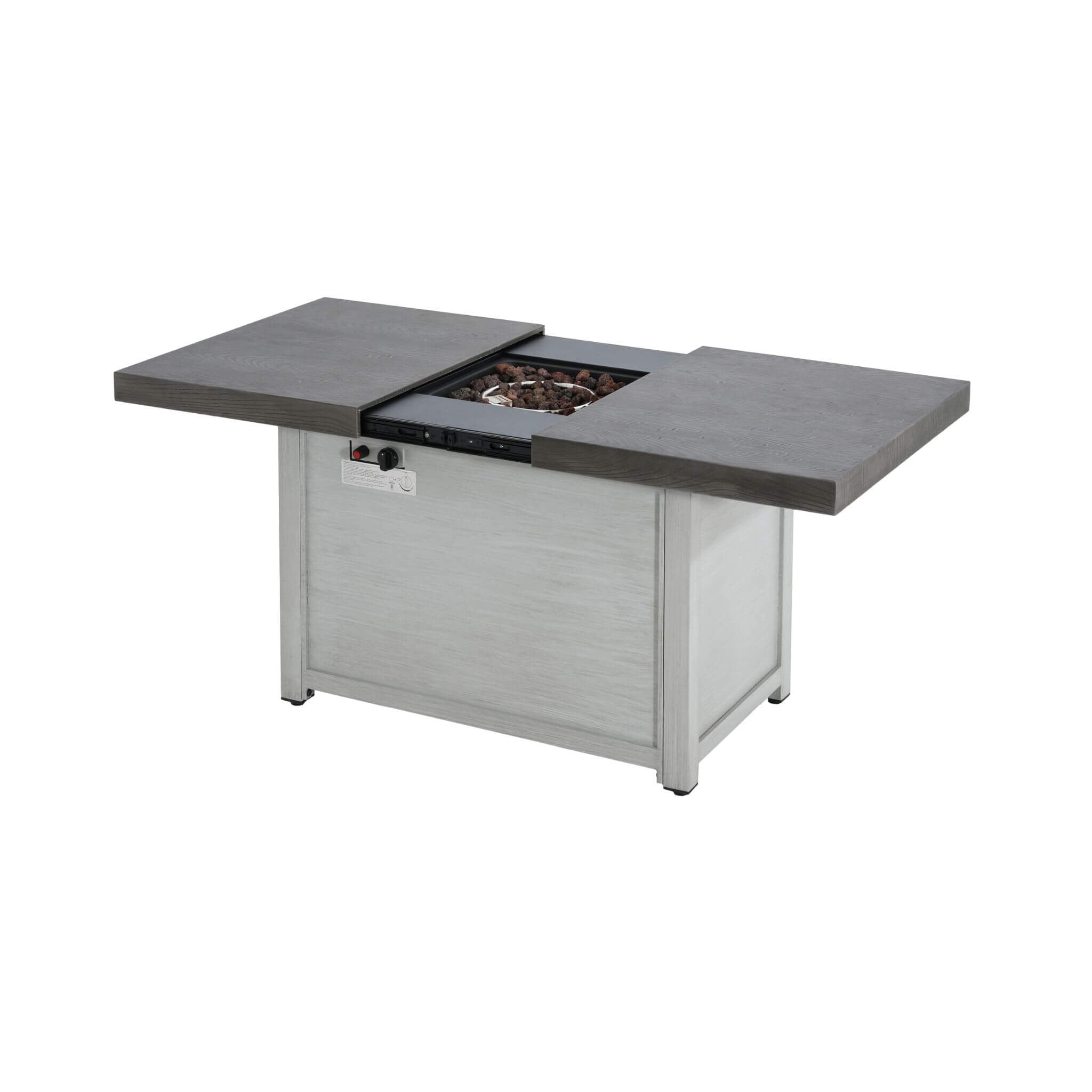 Alora 46–60 in Adjustable Aluminum Propane Fire Pit Table – 50,000 BTU Outdoor Fire Table