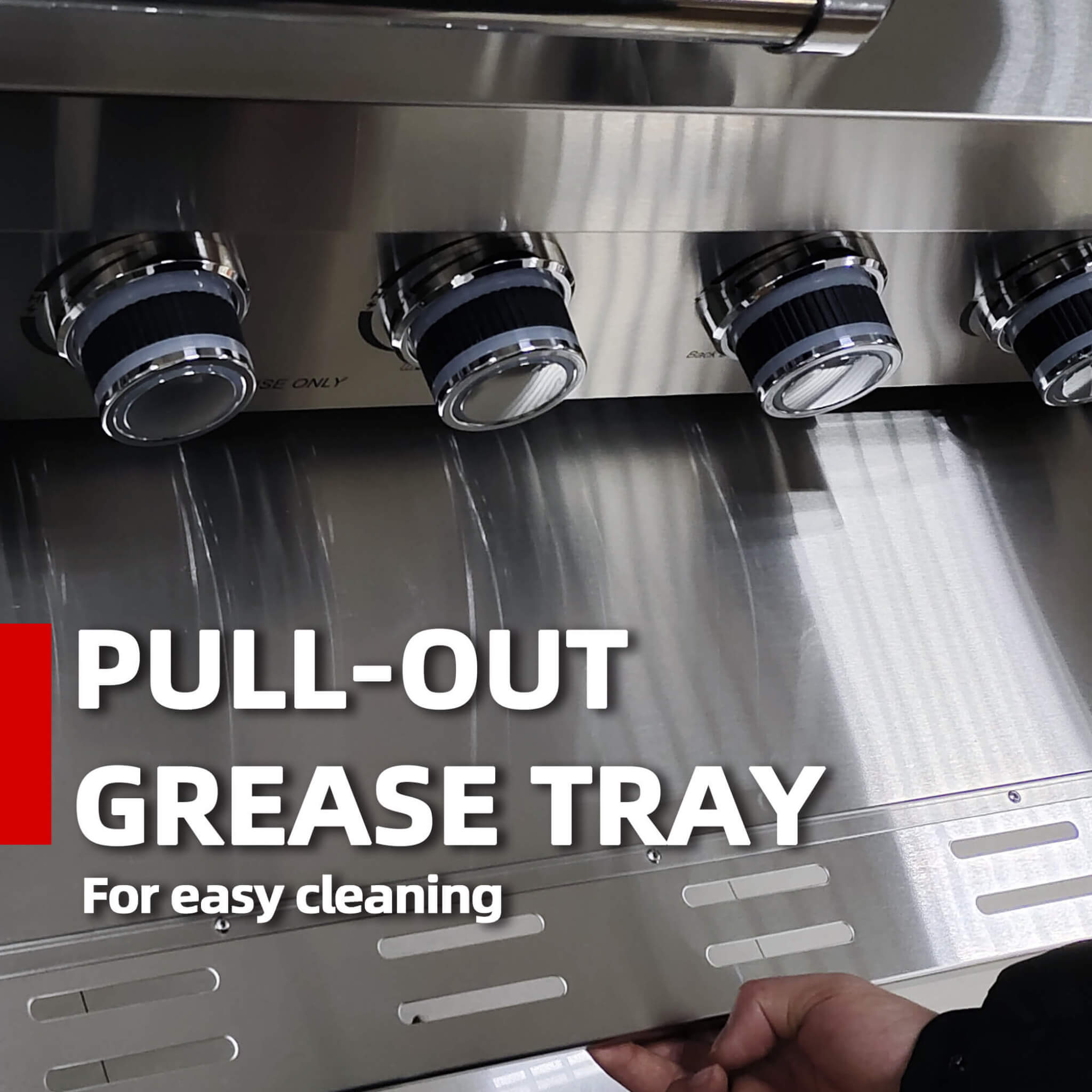 Castelle Flame 46 inch 4-Burner Outdoor Kitchen Island Grill – 85,000 BTU Stainless Steel with Granite Countertops