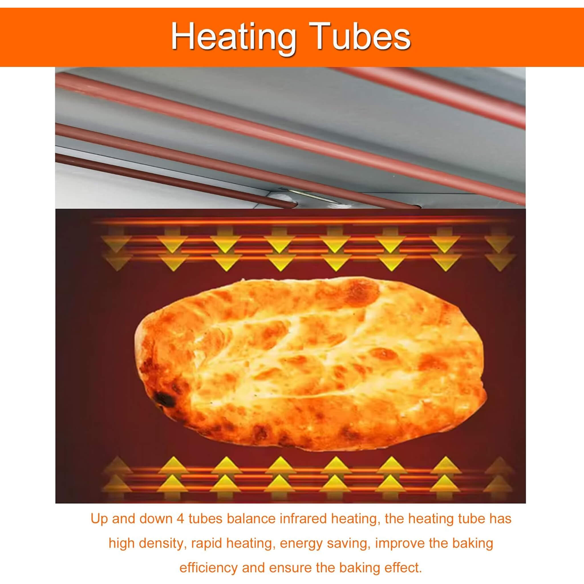 6400W Commercial Double Deck Electric Pizza & Baking Oven