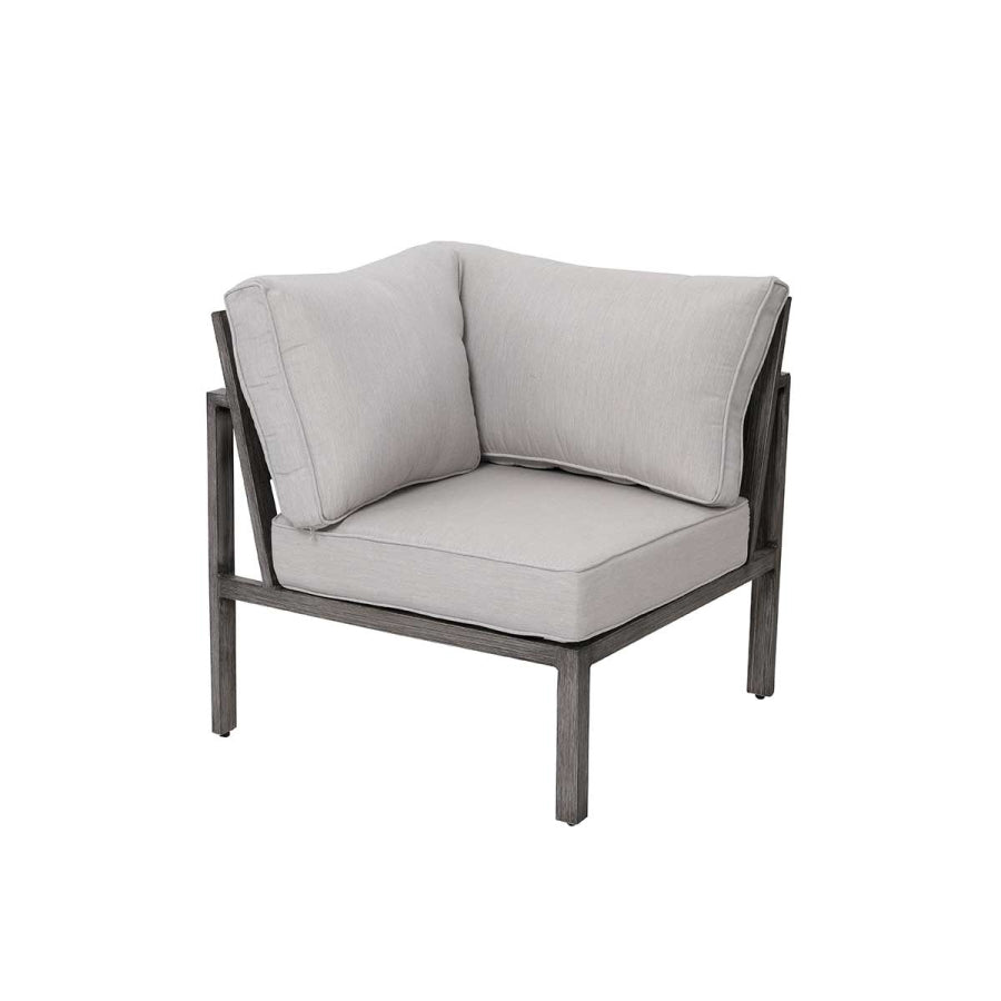 Walsh 4-Piece Aluminum Patio Sectional Sofa Set with Corner Seating & Coffee Table – Seats 5