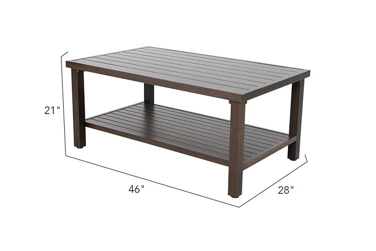 Beaufort 4-Piece Wicker Patio Set with Swivel Rocking Chairs, Sunbrella Cushions & Coffee Table