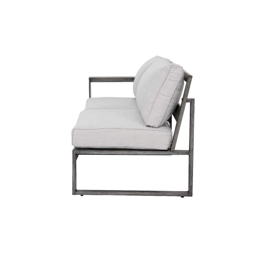 Walsh 4-Piece Aluminum Patio Sectional Sofa Set with Corner Seating & Coffee Table – Seats 5