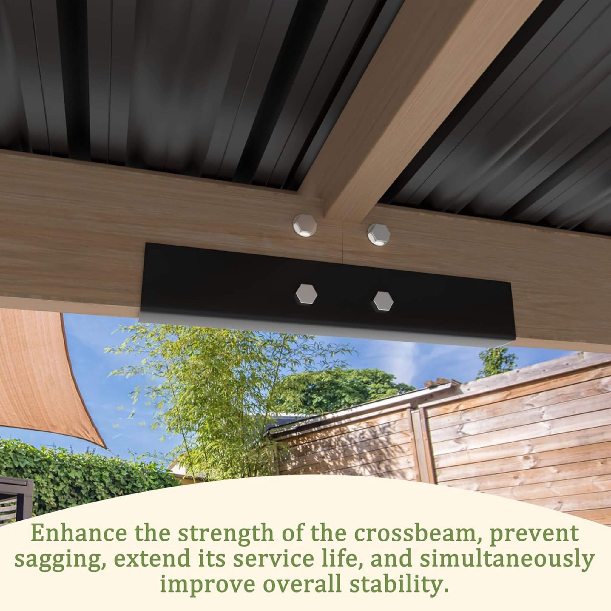 Alora Wooden Grill Gazebo with Sloped Metal Roof – Outdoor BBQ Shelter with Drainage System