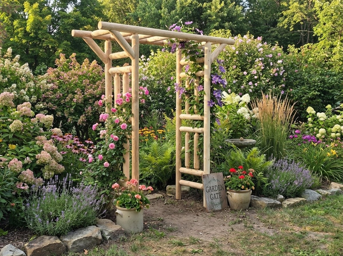 Outdoor Wooden Arbor