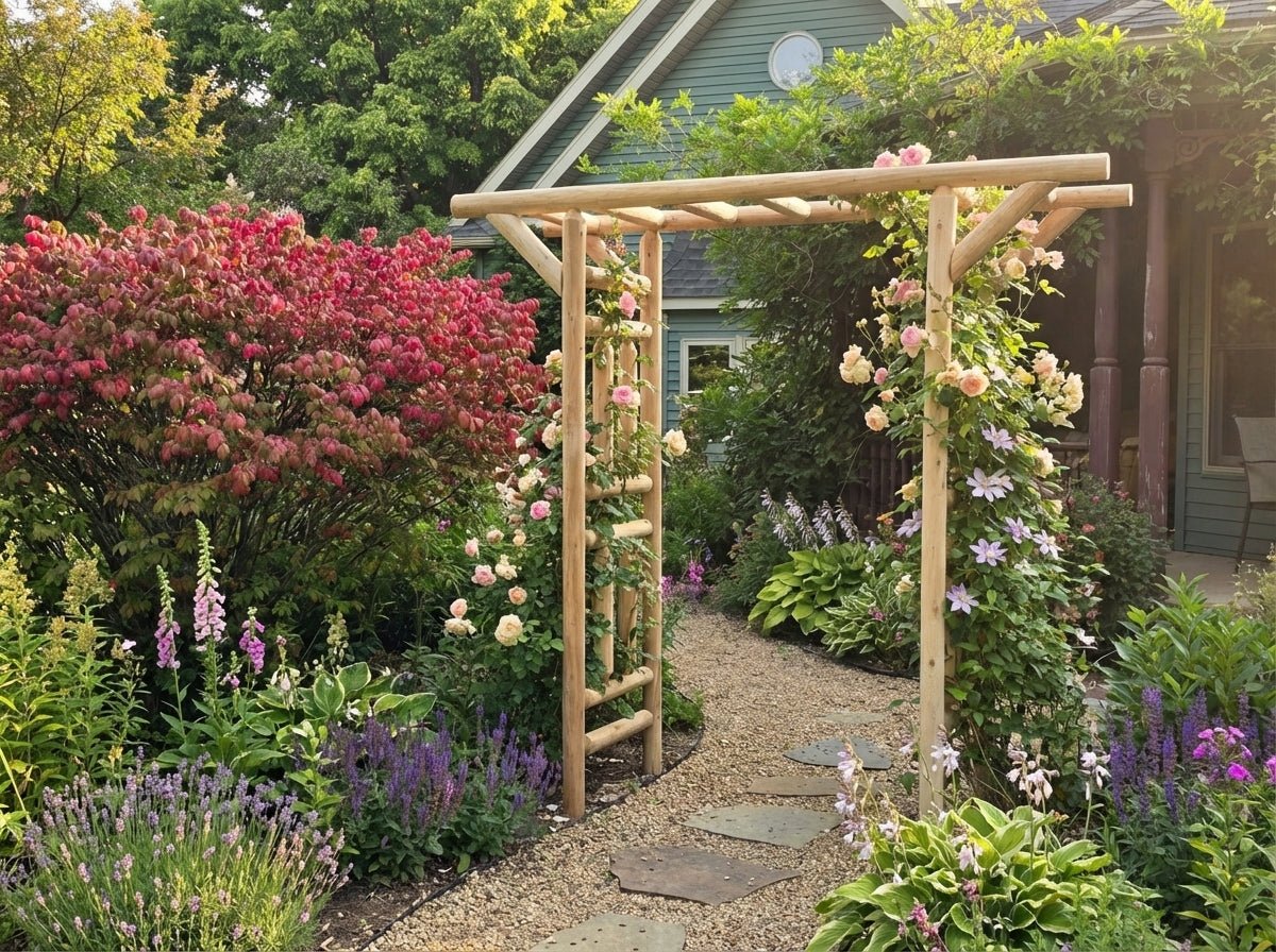 Outdoor Wooden Arbor