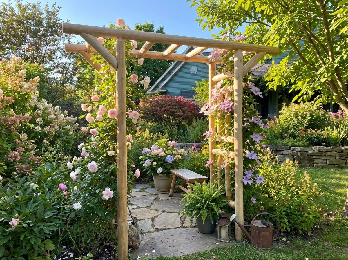 Outdoor Wooden Arbor