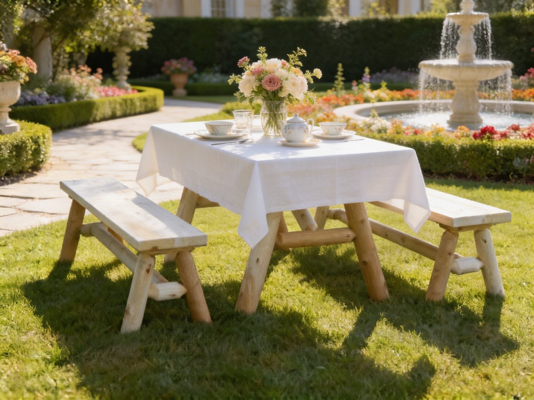 Solid Wood Farmhouse Dining Table