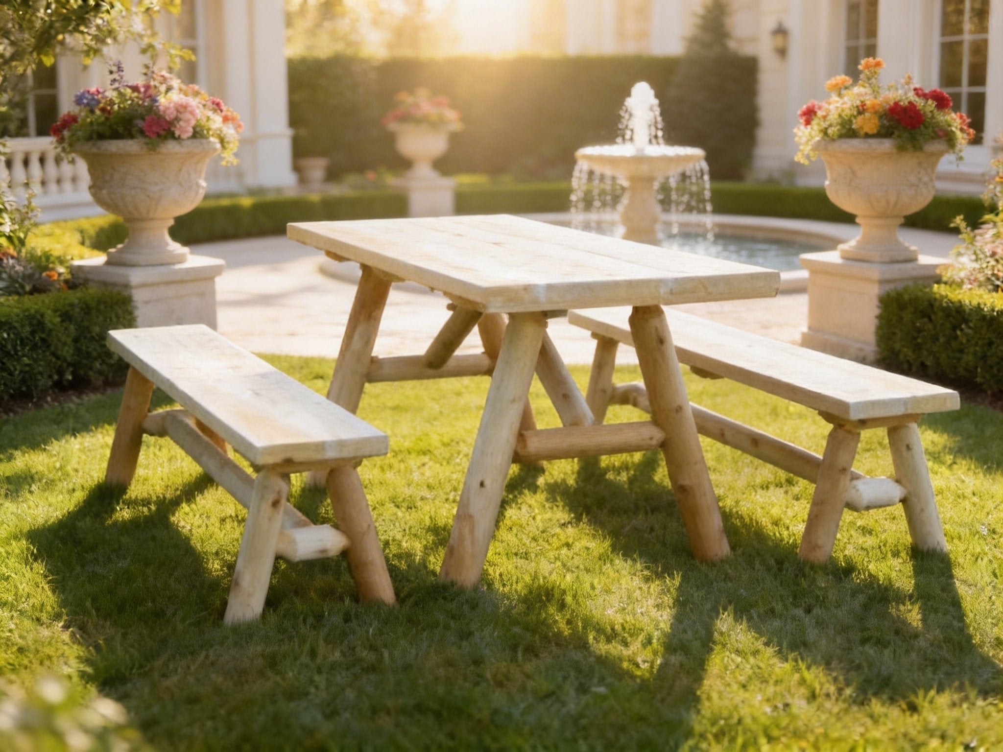 Solid Wood Farmhouse Dining Table