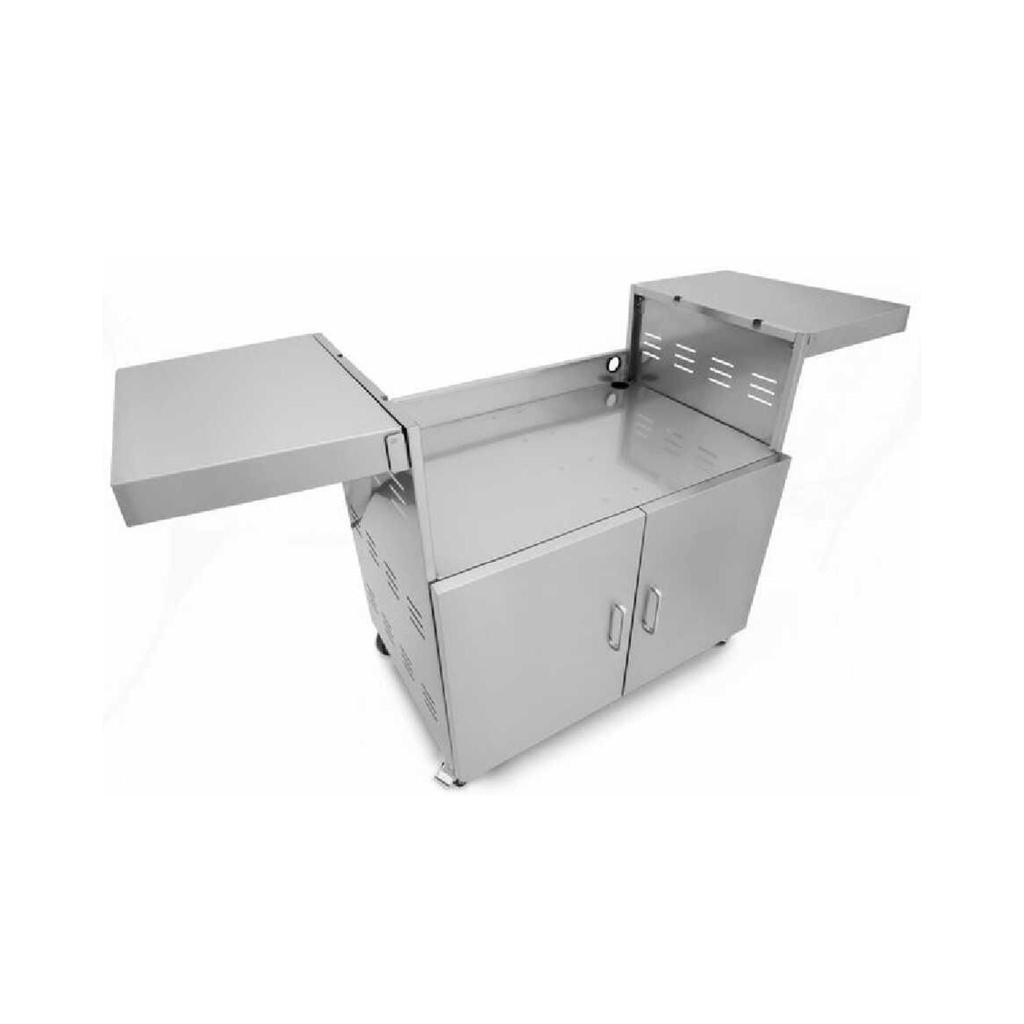 Wildfire Outdoor Living Stainless Steel Grill Cart with Propane Tank Slide-Out & Side Shelves