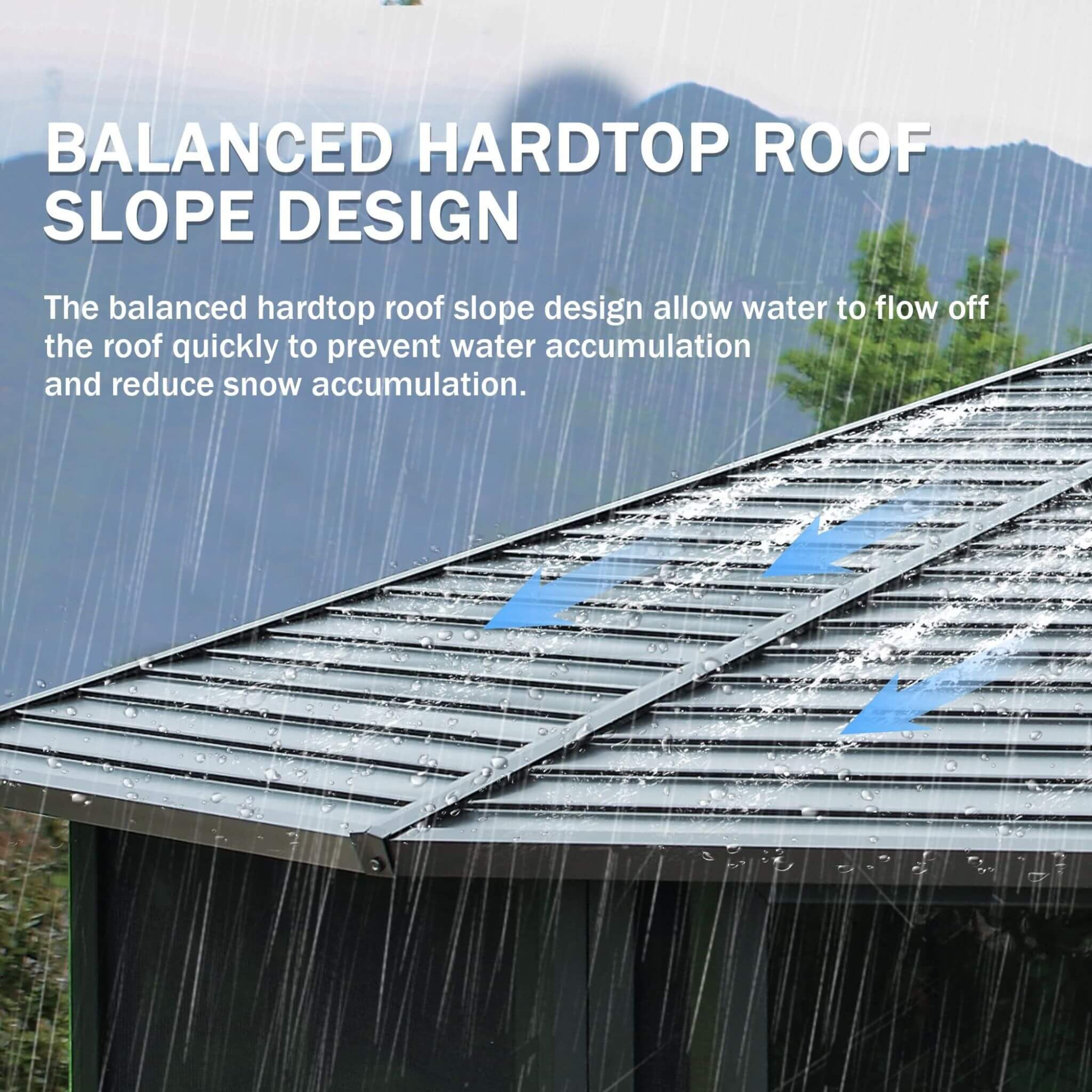 [12X12FT] Alora Prism Large Octagonal Sunroom Solarium With Lockable Sliding Doors And Galvanized Steel Sloping Roof