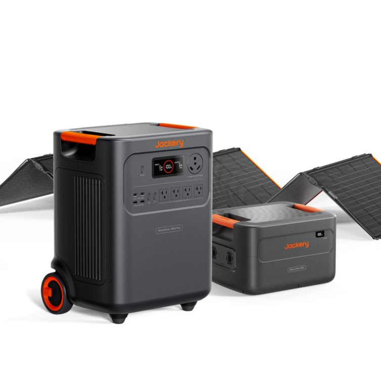 Jackery HomePower 3600 Plus Solar Kit – 7.2kWh Backup Power with Battery Pack & SolarSaga 500 X