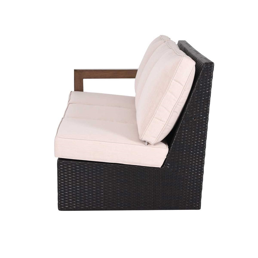 Delano 6-Piece Wicker Sectional Patio Set with Coffee Table, Seating for 8 & Cushions