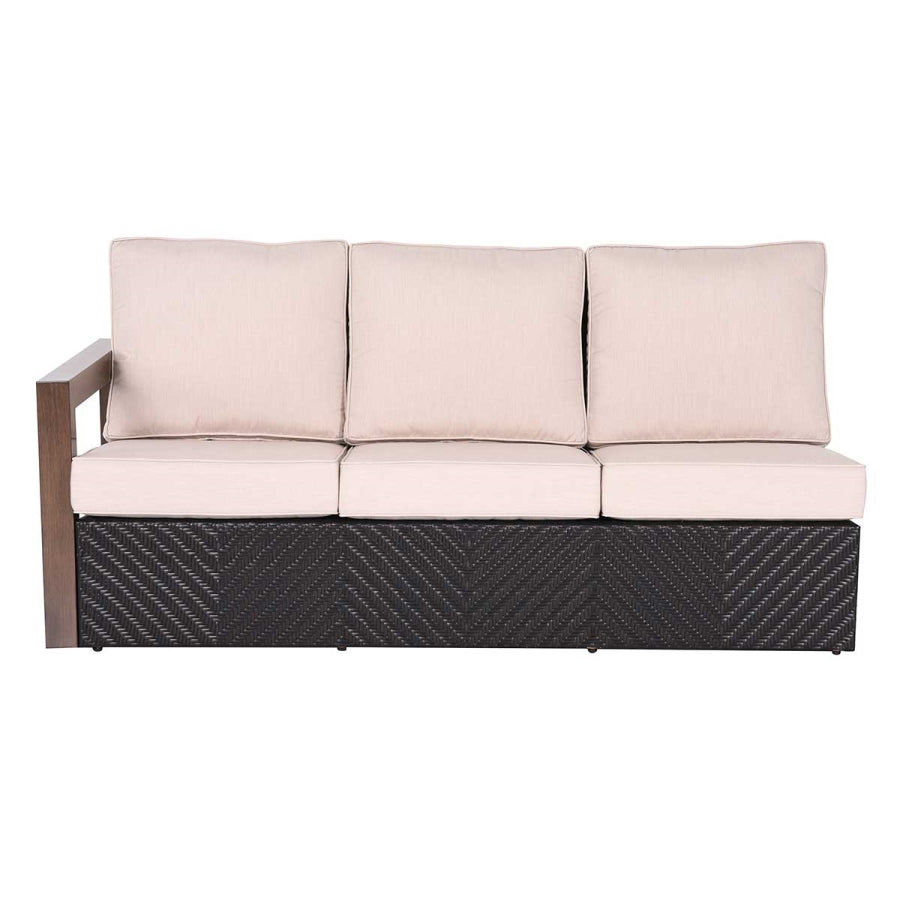 Delano 6-Piece Wicker Sectional Patio Set with Coffee Table, Seating for 8 & Cushions