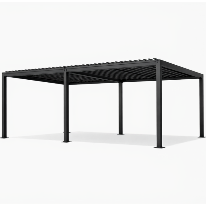 Saksby Alora Aluminum Driveway Pergola with Polycarbonate Roof