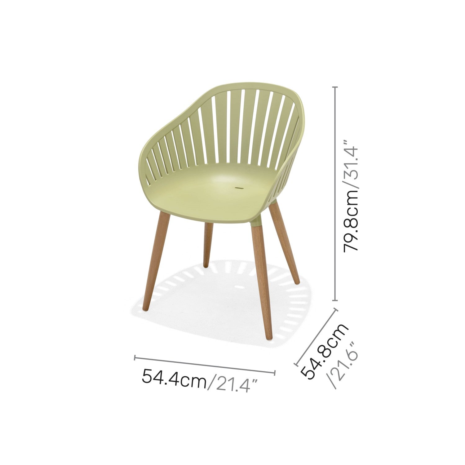 Nassau 7 Piece Rectangular Dining Set – Sage Green Social Plastic®