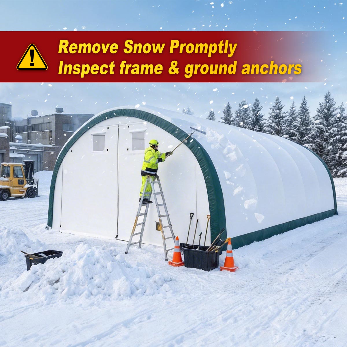 20 ft. x 30 ft. Single Truss Arch Storage Shelter with Galvanized Steel Frame