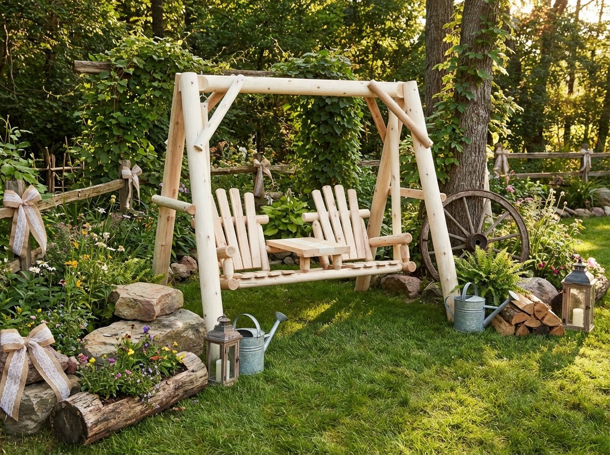 Backyard Wooden Swings for Your Garden