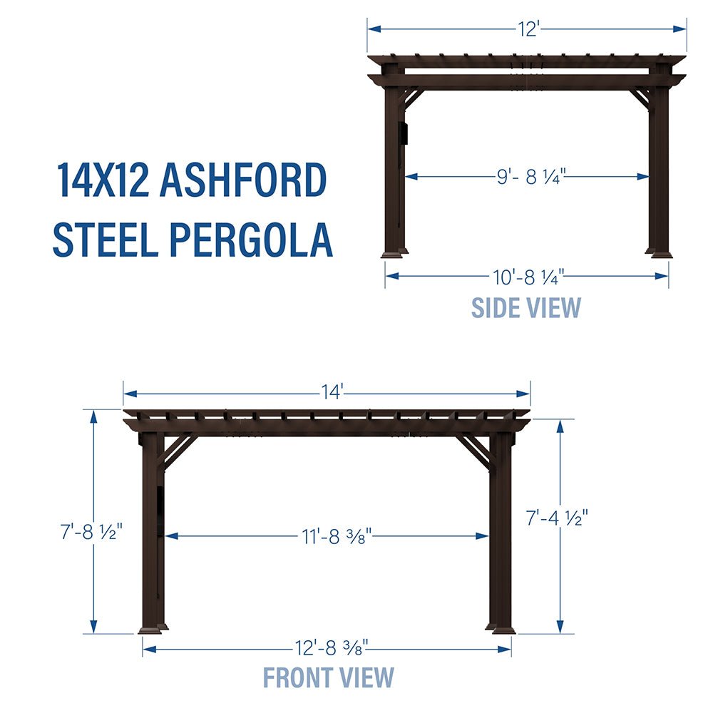 BYD Galvanized Steel Pergola