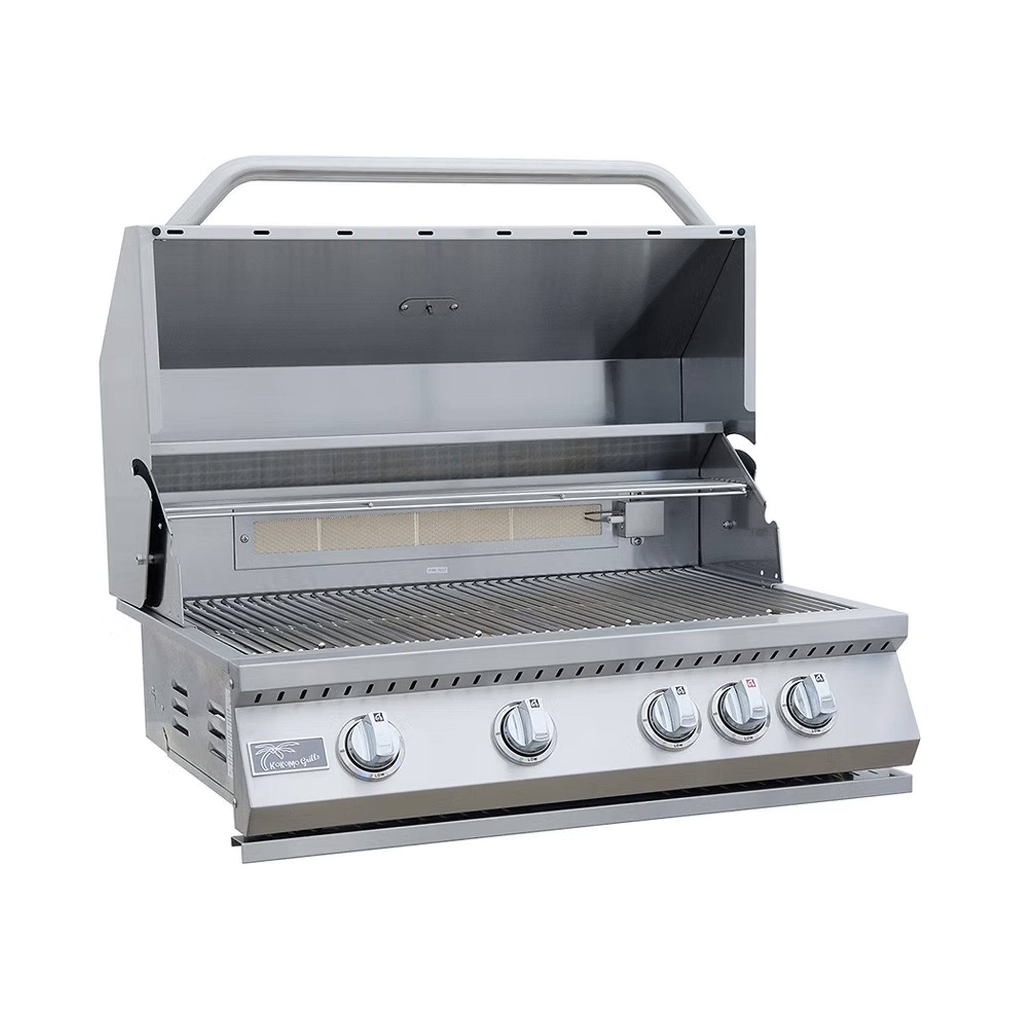 KoKoMo Grills St.John 7FT BBQ Island With LEDs, Built-In BBQ And Refrigerator [Made-To-Order] (SAK91568)