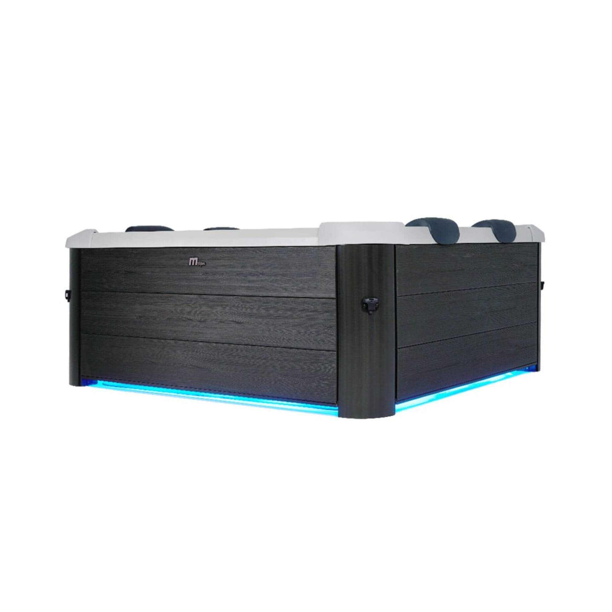 MSpa Oslo Supreme 6-Person 120 Jets Square Spa W/ LED Lights & Integrated App Control [F-OS063W] (SAK93516)