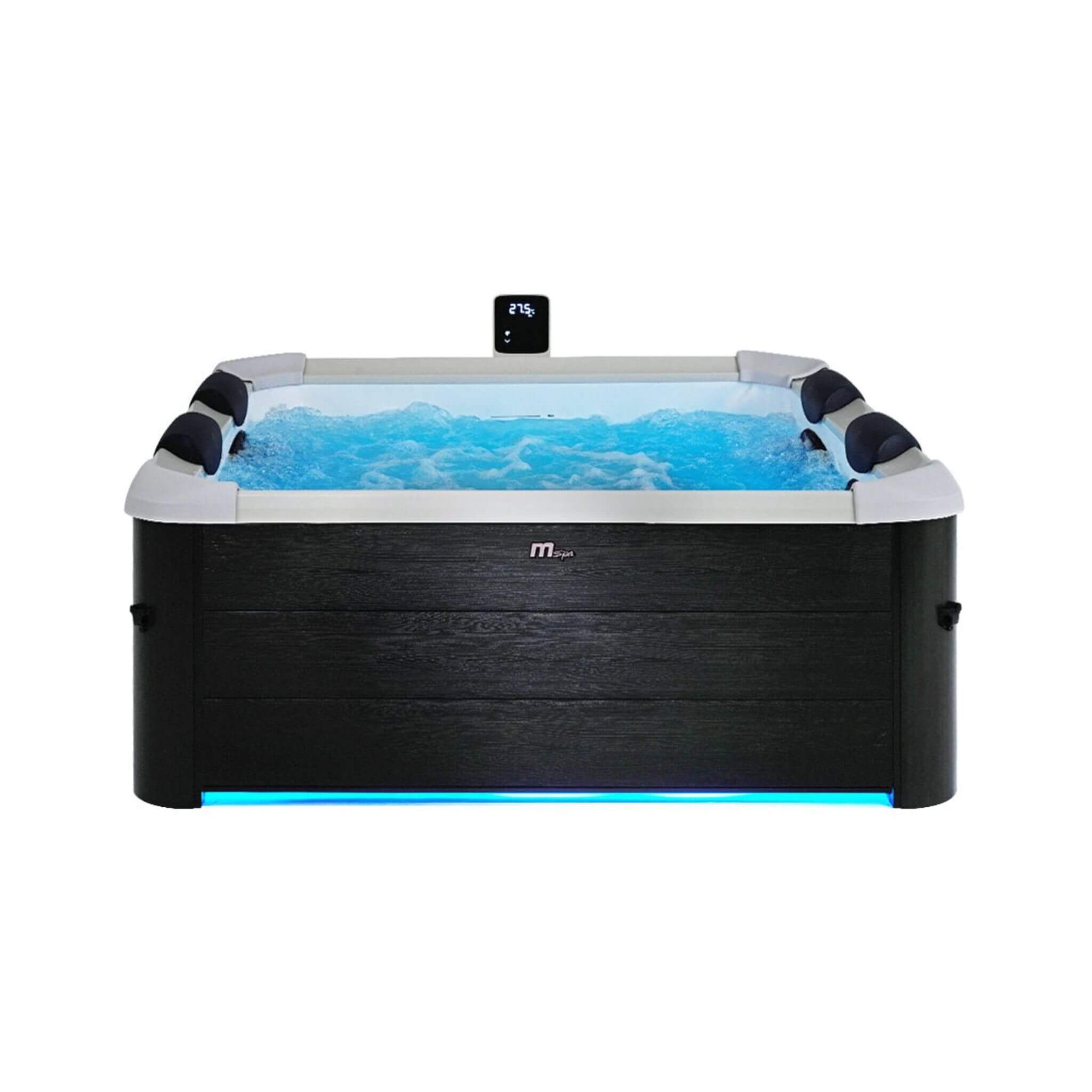 MSpa Oslo Supreme 6-Person 120 Jets Square Spa W/ LED Lights & Integrated App Control [F-OS063W] (SAK93516)