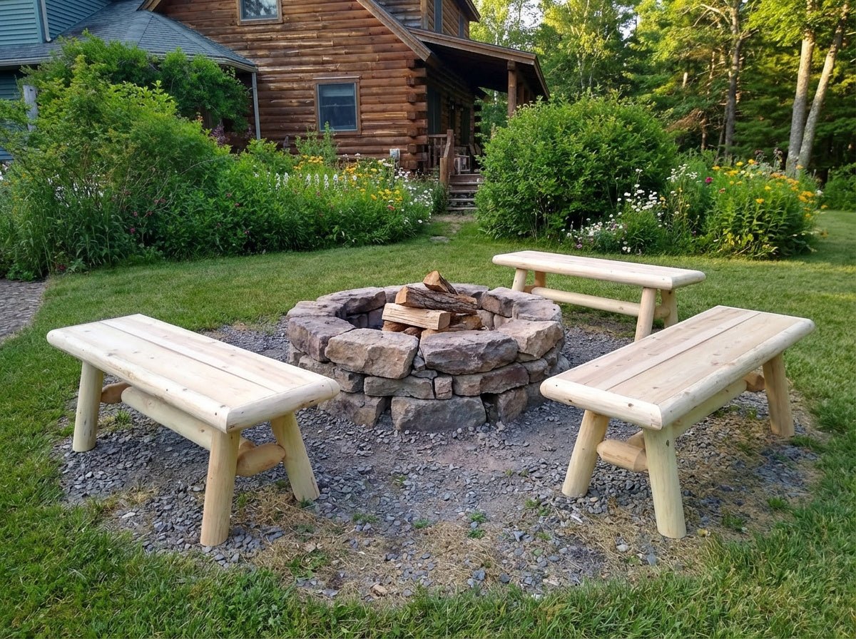 Outdoor Farmhouse Entryway Bench