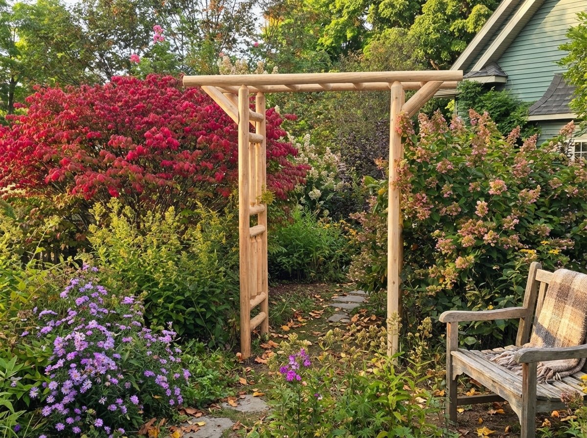 Outdoor Wooden Arbor
