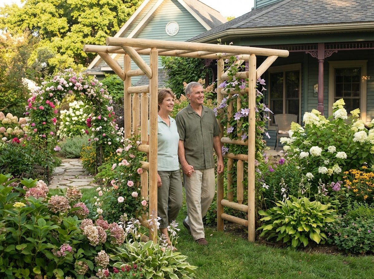 Outdoor Wooden Arbor