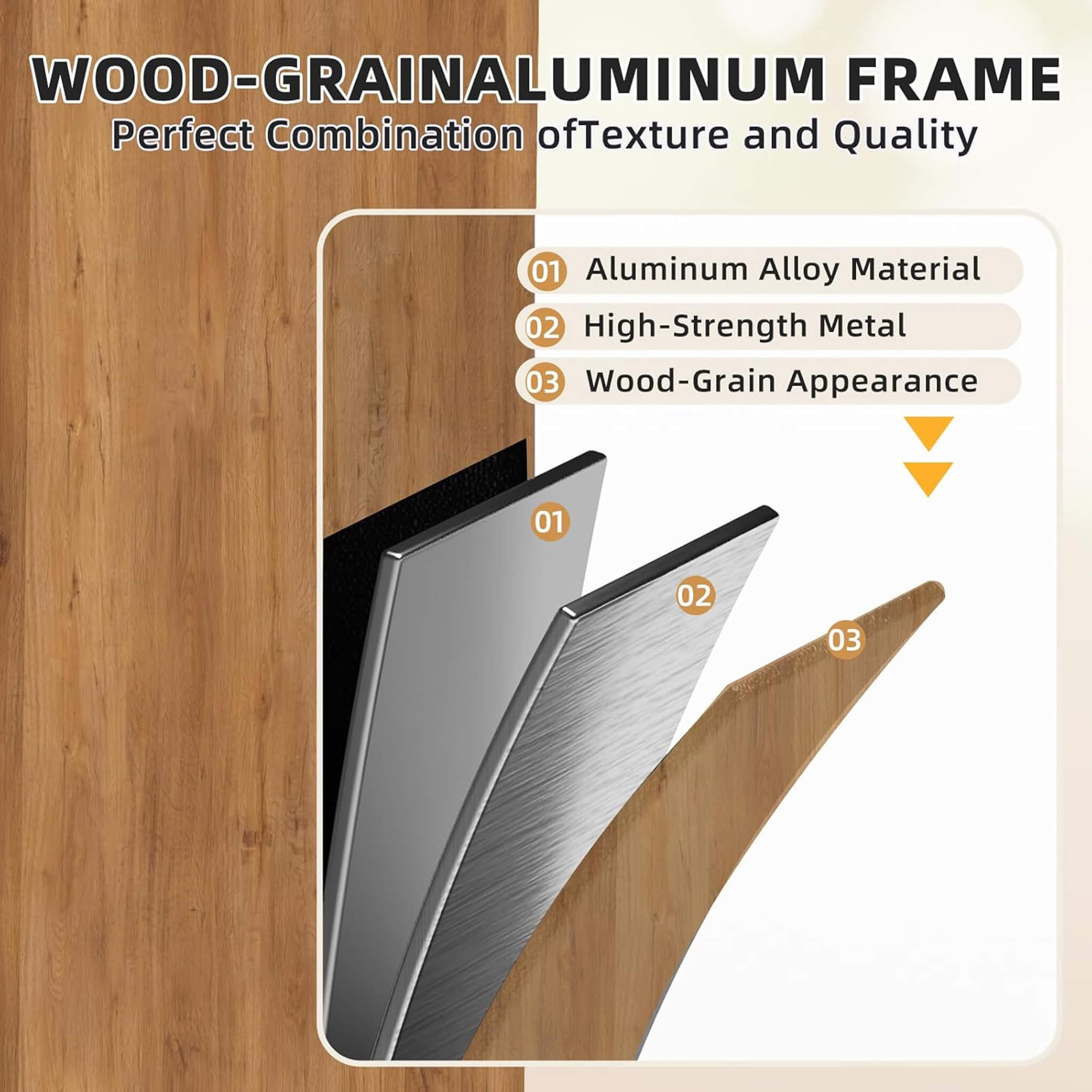 Alora All-Season Outdoor Sunroom with Wood-Grain Aluminum Frame, Sliding Doors & Double Roof