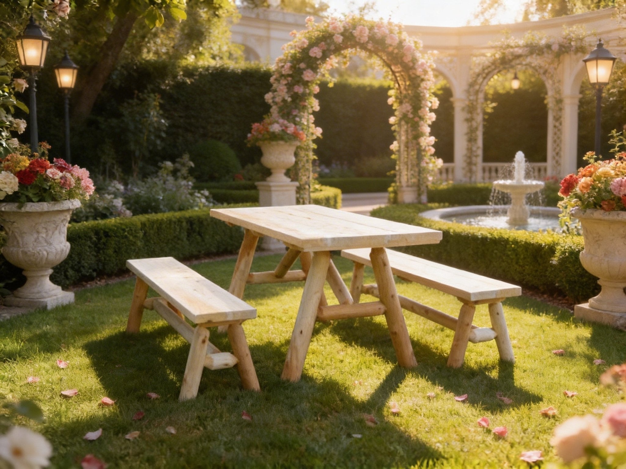 Solid Wood Farmhouse Dining Table