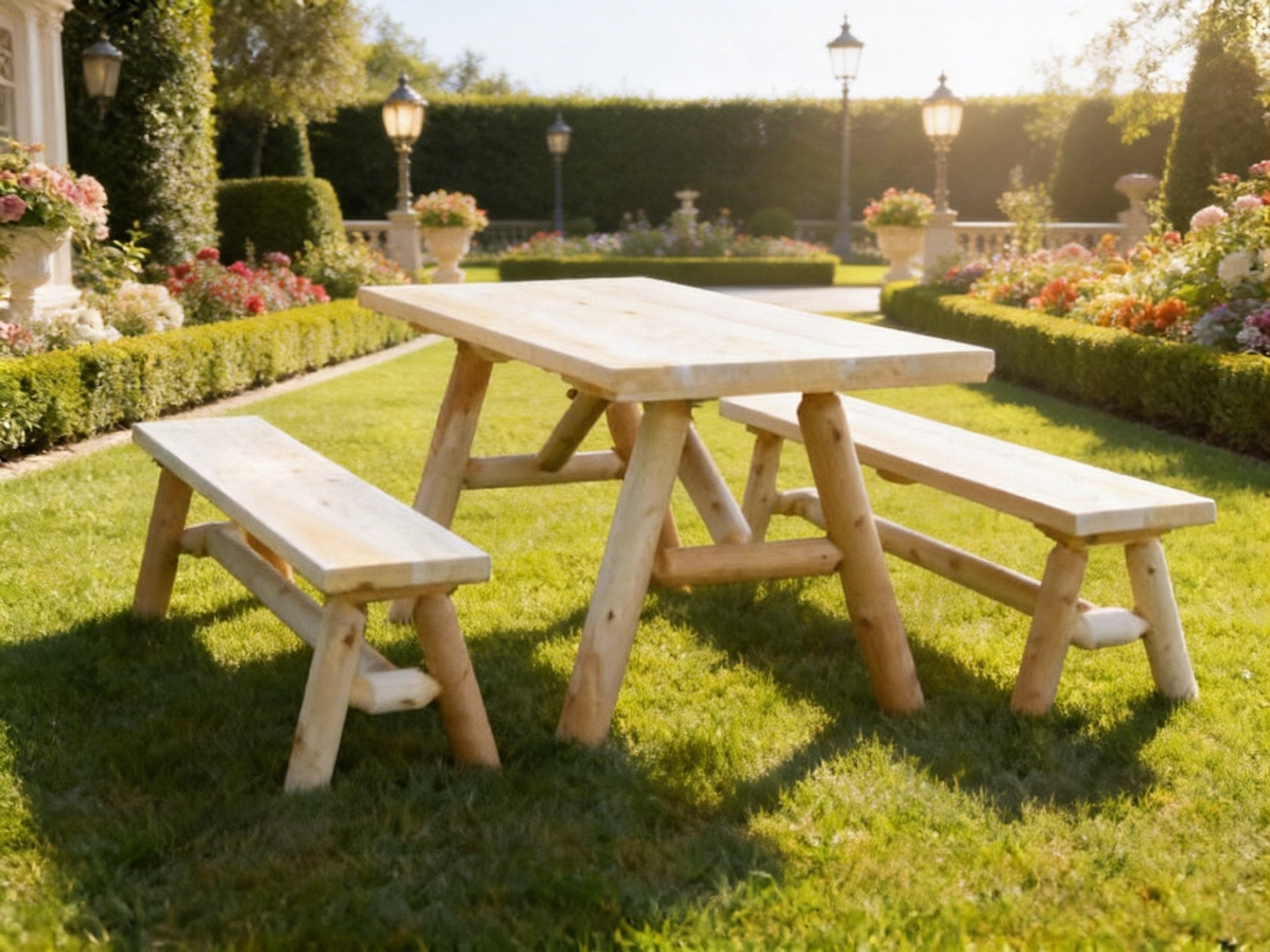 Solid Wood Farmhouse Dining Table