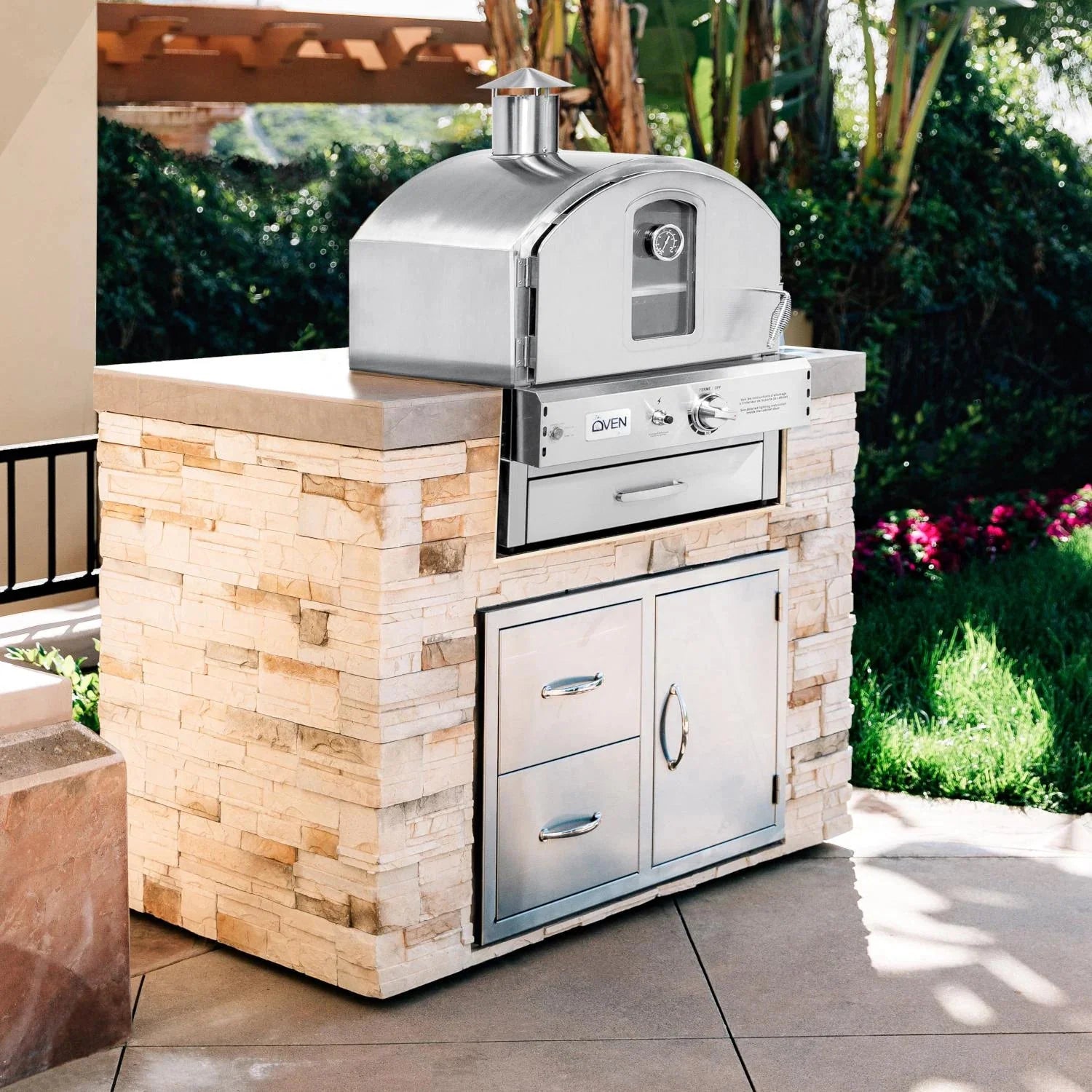 Summerset Outdoor Propane Pizza Oven with Viewing Window