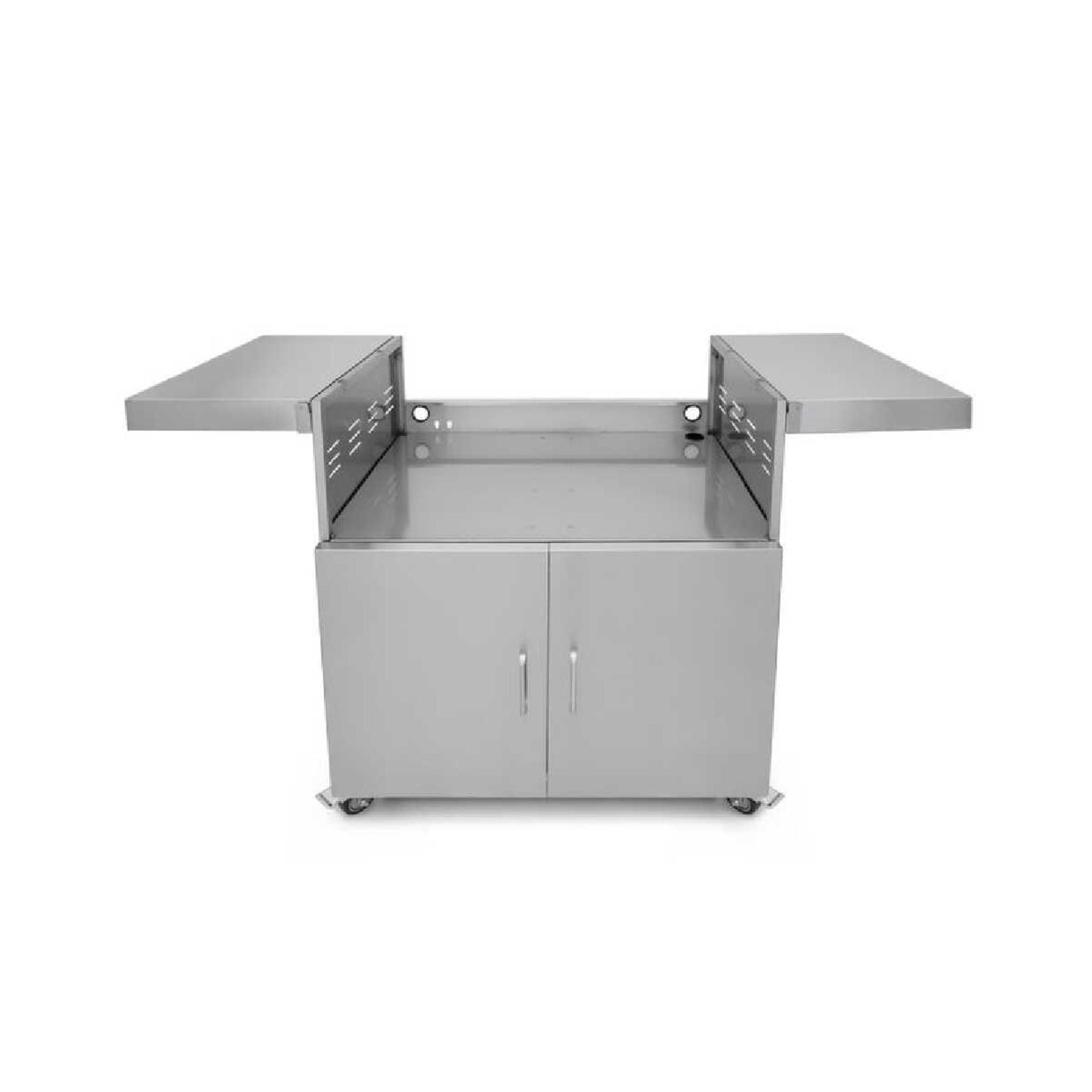 Wildfire Outdoor Living Stainless Steel Grill Cart with Propane Tank Slide-Out & Side Shelves